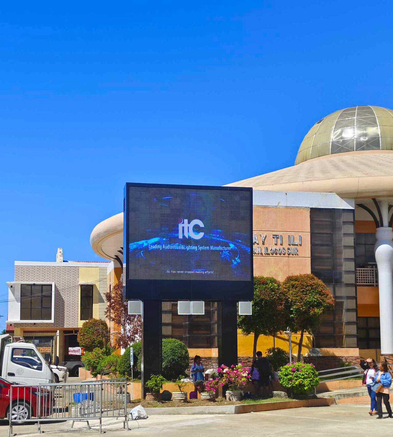 itc ilumina Ilocos Sur, Filipinas, con una extraordinaria pantalla LED P4 para exteriores