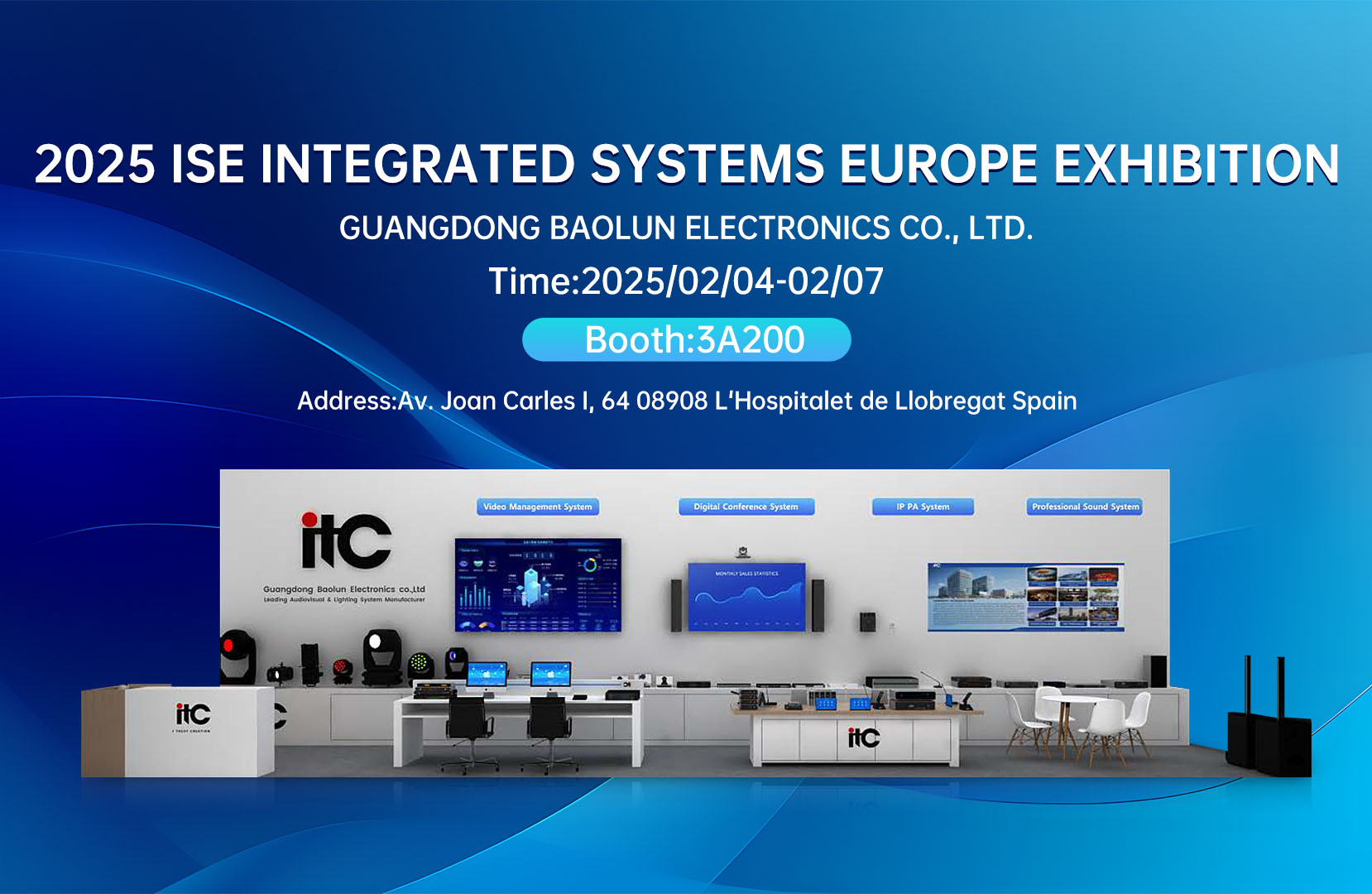 Experience Audiovisual Innovation with itc at the 2025 ISE Exhibition