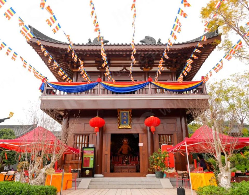 Solution pour la salle bouddhiste ITC : reconstruction du temple ancien de Baihua